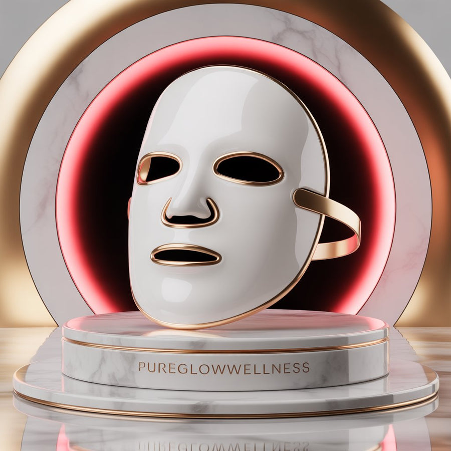 “PureglowWellness™ – Masque LED Beauty 7 Couleurs | Anti-Âge, Éclat & Soin Peau”