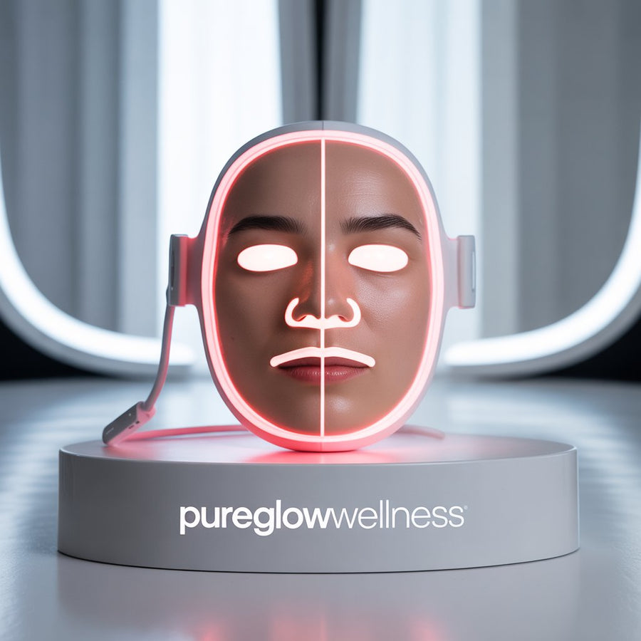 “PureglowWellness™ – Masque LED Beauty 7 Couleurs | Anti-Âge, Éclat & Soin Peau”