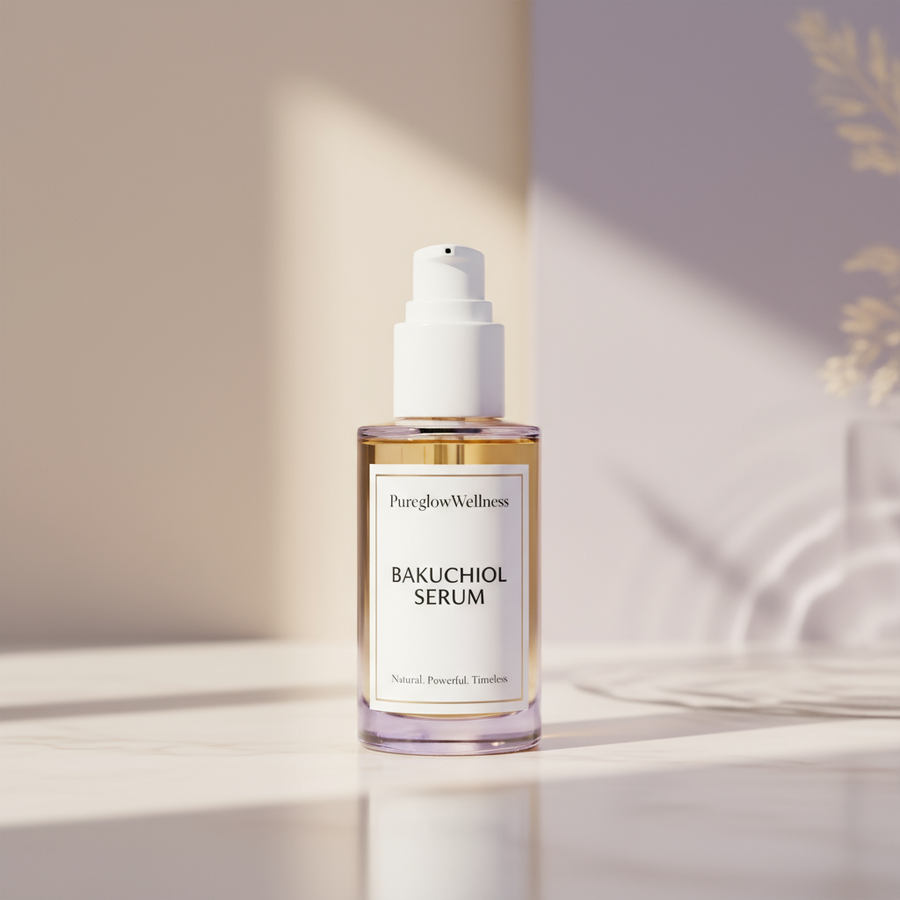 PureglowWellness™ – Natural Bakuchiol Serum | Retinol Alternative Anti-Aging & Glow