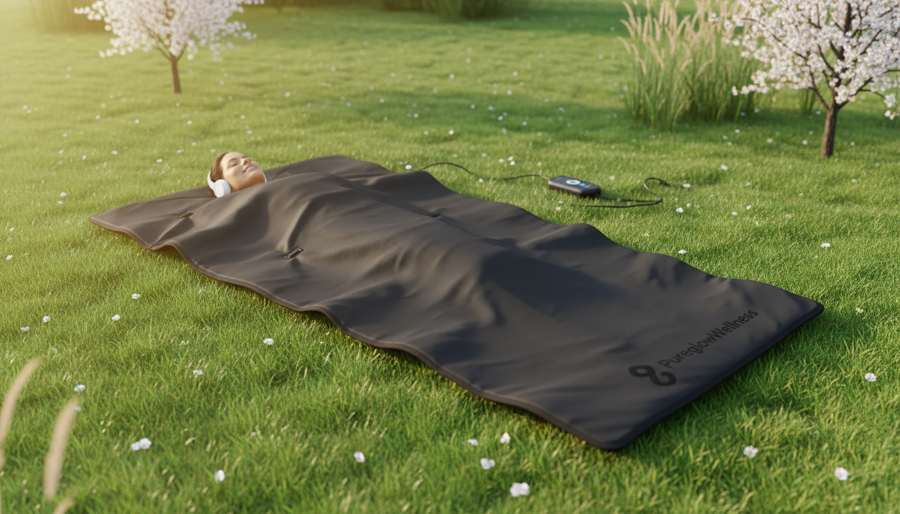 “PureglowWellness™ – Couverture Sauna Infrarouge | Detox, Relaxation & Perte de Poids”